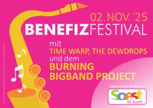 Mehr über den Artikel erfahren 1. Soest-ist-bunt  BENEFIZFESTIVAL