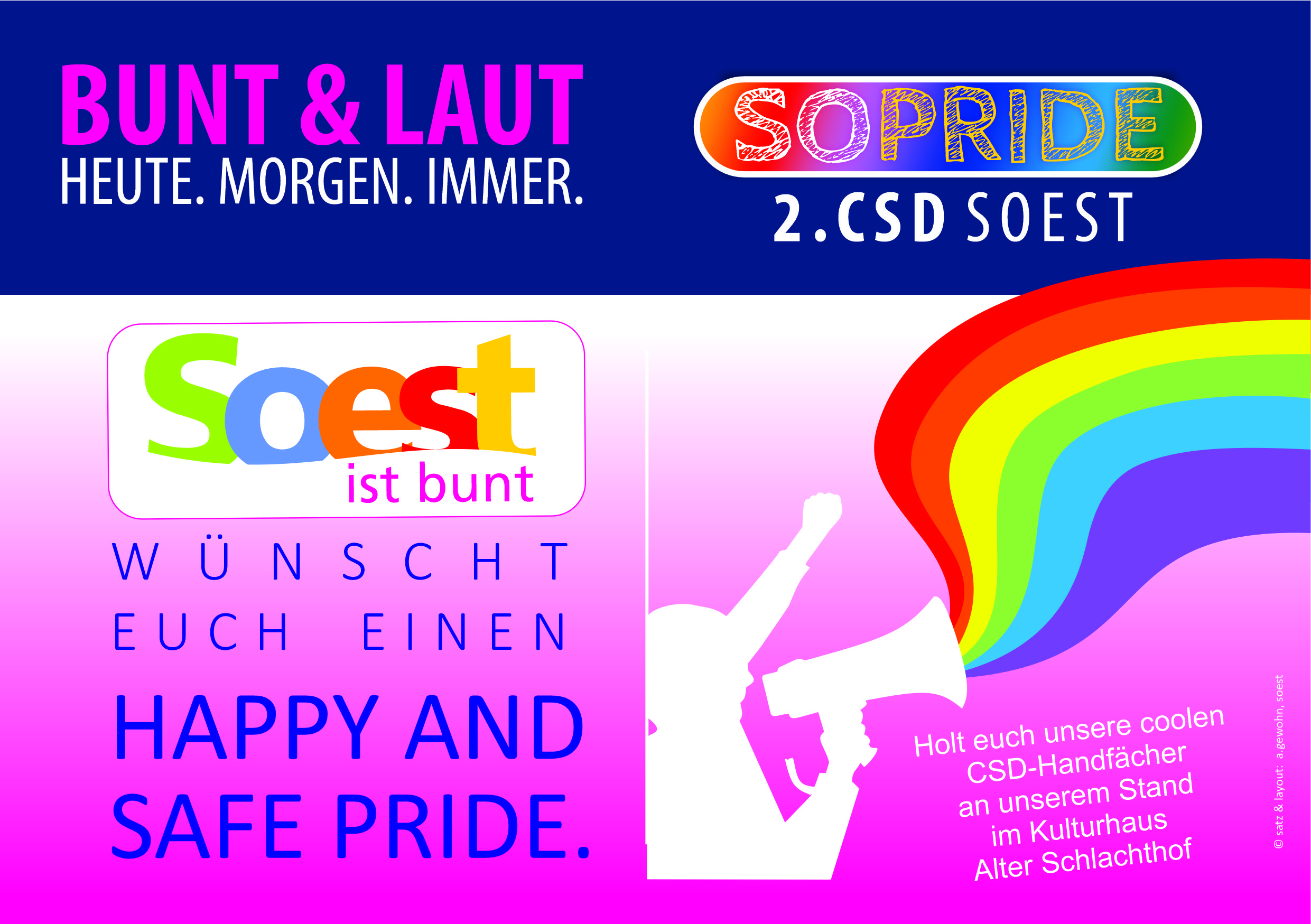 Mehr über den Artikel erfahren BUNT & LAUT. HEUTE. MORGEN. IMMER.